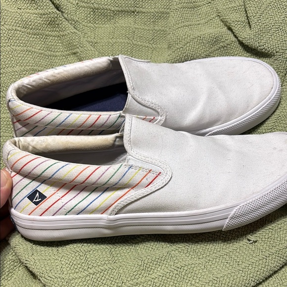 Sperry Striper II Pride Slip-Ons - Picture 1 of 7